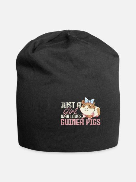 Guinea pig - Jersey Beanie - black