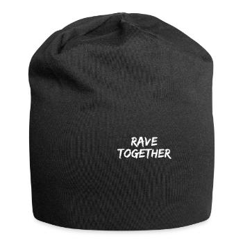 Rave Together Stay Together | Techno Paar Pärchen - Jersey-Beanie - Schwarz - Vorne