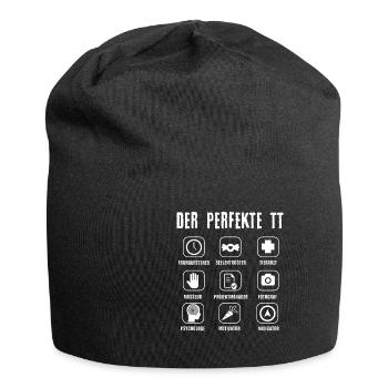 Der perfekte TT - Jersey-Beanie - Schwarz - Vorne