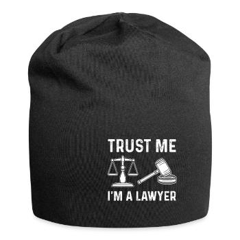 Lawyer attorney - Jersey Beanie - black - Front