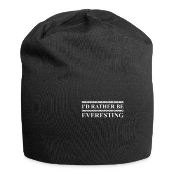 Everesting 8848 Radsport Spruch Lustig Geschenk - Jersey-Beanie - Schwarz - Vorne