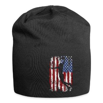 Drapeau USA Basketball - Bonnet en jersey - noir - Devant