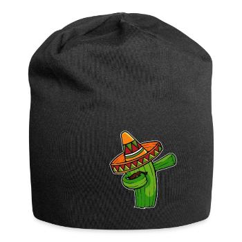 Cactus tamponnant maxico - Bonnet en jersey - noir - Devant