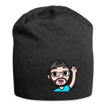 Lustiges Hi Emoji Comic Design von gaming Streamer - Jersey-Beanie - Schwarz - Vorne