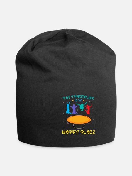 Trampolin Springen Liebe - Jersey-Beanie - Schwarz