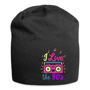 90er - Jersey-Beanie - Schwarz - Vorne