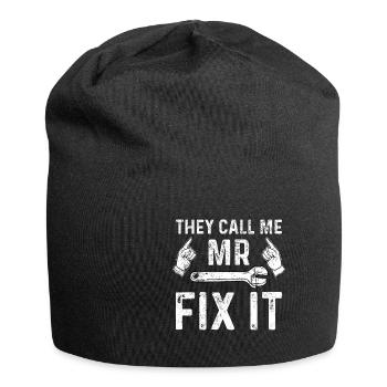 Handwerker Heimwerker - Jersey-Beanie - Schwarz - Vorne