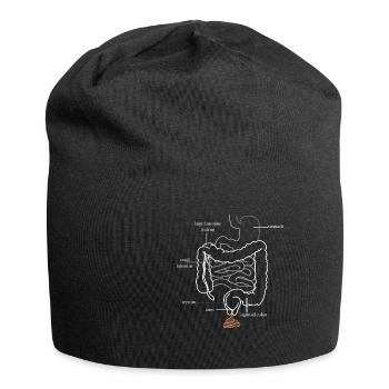Intestine digestion shit shit feces funny - Jersey Beanie - black - Front