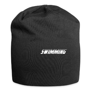 Swimming Team Fan Coach T-shirt - Jersey Beanie - black - Front