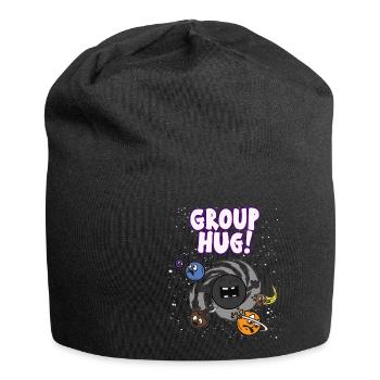 GROUP HUG Black Hole Funny saying wormhole - Jersey Beanie - black - Front