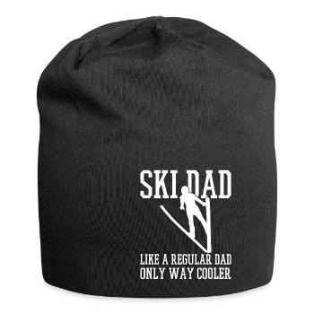 Skispringen - Jersey-Beanie - Schwarz - Vorne