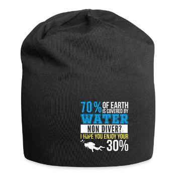 Taucher Lustige Geschenkidee Gerätetauchen - Jersey-Beanie - Schwarz - Vorne