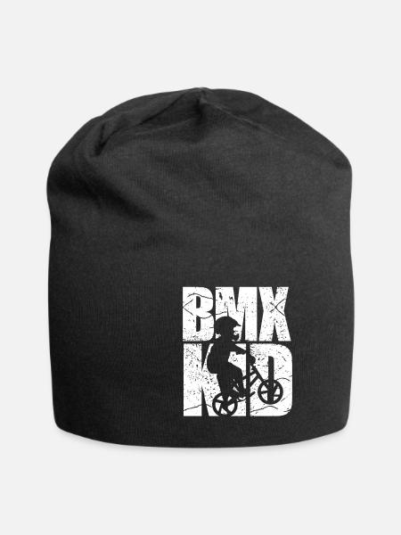 BMX Kind Radfahren Fahrrad - Jersey-Beanie - Schwarz