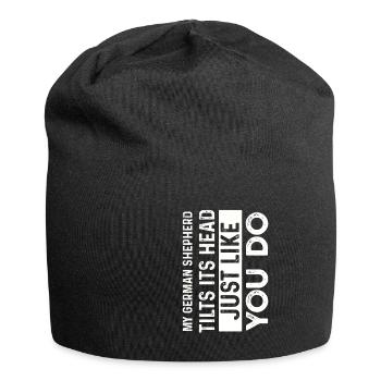 German shepherd dog - Jersey Beanie - black - Front