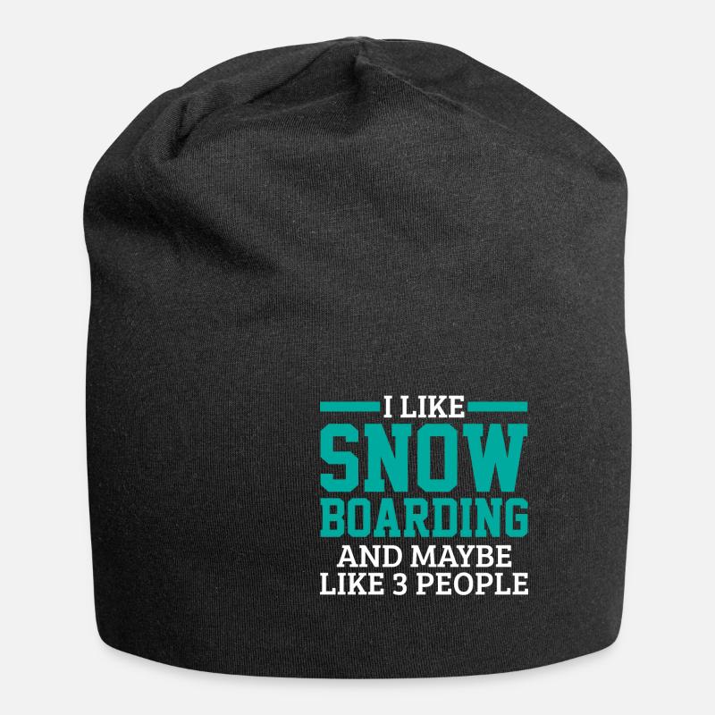 Snowboading Snowboarder Snowboard - Jersey-Beanie - Schwarz