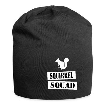 join the squirrel squad - Jersey Beanie - black - Front