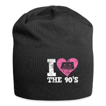 Années 90, j'aime les années 90 - Bonnet en jersey - noir - Devant
