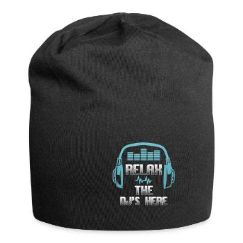Relax the DJ is here - Jersey Beanie - black - Front