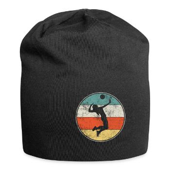 Volleyball Retro Vintage - Jersey-Beanie - Schwarz - Vorne