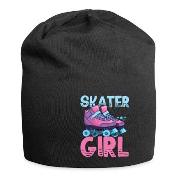Roller skates roller skating - Jersey Beanie - black - Front