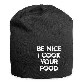 Chef chef cook - Jersey Beanie - black - Front