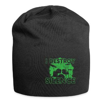 Schlagzeuger Schlagzeug - Jersey-Beanie - Schwarz - Vorne