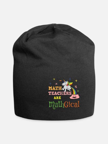 Math math teacher - Jersey Beanie - black