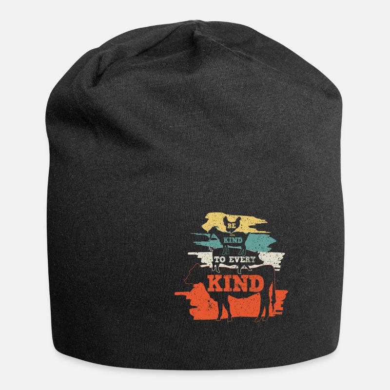 Vegan Vegetarier Veganer - Jersey-Beanie - Schwarz