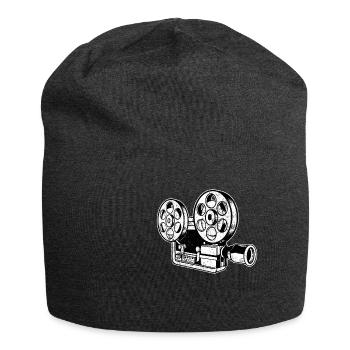 Film Dreh Kamera - Jersey-Beanie - Anthrazit - Vorne