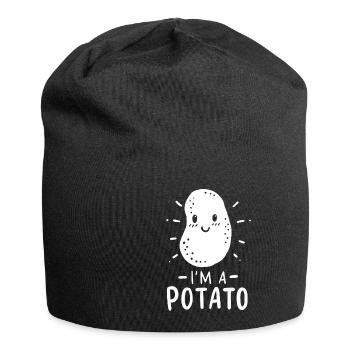 Pommes de terre - Bonnet en jersey - noir - Devant