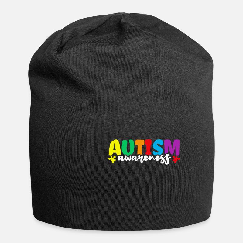 Autismus - Jersey-Beanie - Schwarz