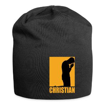 Christian Design - Jersey-Beanie - Schwarz - Vorne