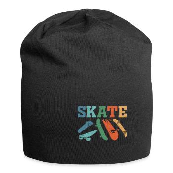 Skate Vintage Retro Design - Jersey-Beanie - Schwarz - Vorne