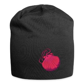 Camino de Santiago Jakobsweg Jakobsmuschel Shirt - Jersey-Beanie - Schwarz - Vorne
