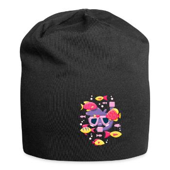 Schnorcheln Tauchen Taucherbrille Schnorchel - Jersey-Beanie - Schwarz - Vorne