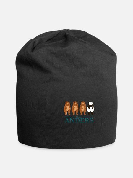 Be Different Be Different Different its design - Jersey Beanie - black