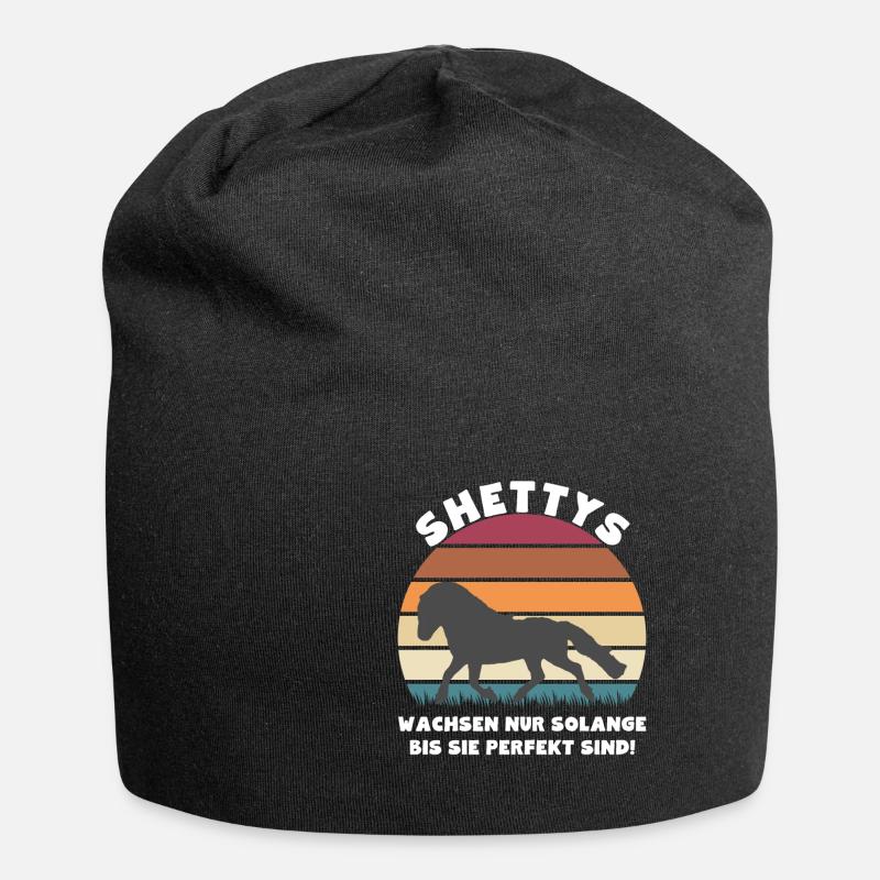 Shettys wachsen nur solange bis sie perfekt sind - Jersey-Beanie - Schwarz