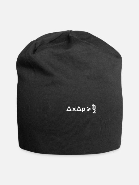 Heisenbergsche Unschärferelation 2 - Physiker - Jersey-Beanie - Schwarz
