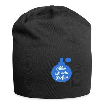 Chlor ist mein Parfüm Bademeister Schwimmer - Jersey-Beanie - Schwarz - Vorne