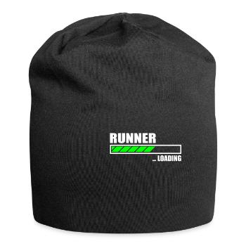 Runner Loading Bar - Jersey-Beanie - Schwarz - Vorne