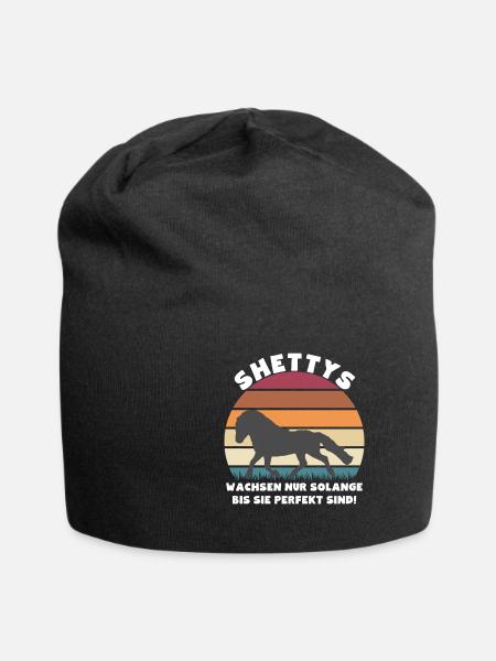 Shettys wachsen nur solange bis sie perfekt sind - Jersey-Beanie - Schwarz