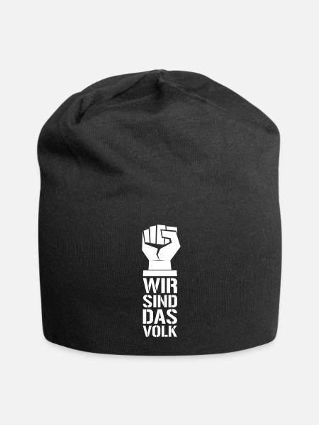 WIR SIND DAS VOLK - Jersey-Beanie - Schwarz