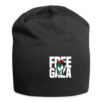 Free Gaza Free Palestine Liberté pour la Palestine - Bonnet en jersey - noir - Devant