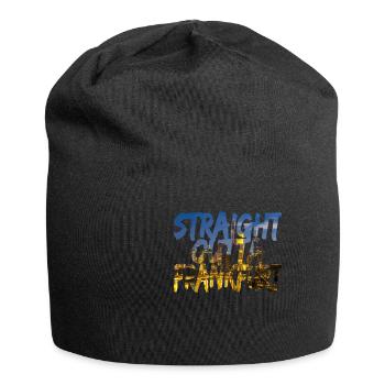 Straight Outta Frankfurt Direkt aus FFM - Jersey-Beanie - Schwarz - Vorne