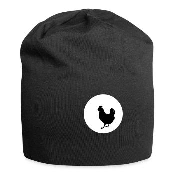 T-SHIRT Poulet et Lune - Bonnet en jersey - noir - Devant