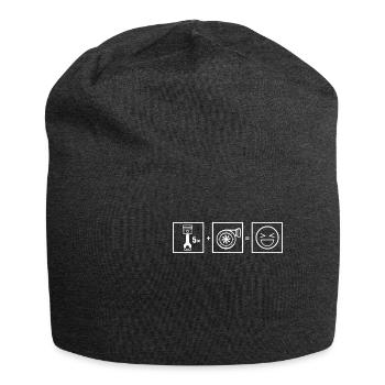 5 cylinder turbo engine - Jersey Beanie - charcoal grey - Front