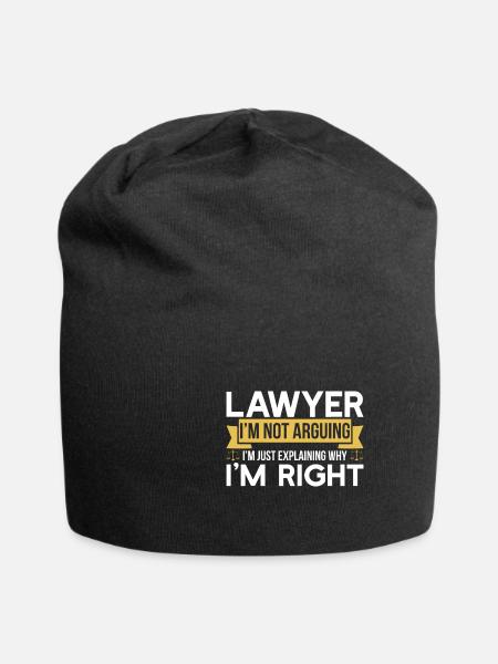Rechtsanwalt Rechtsanwalt - Jersey-Beanie - Schwarz