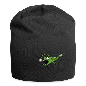 Frogfish deep sea fishing retro angler Funny - Jersey Beanie - black - Front