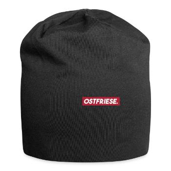 Ostfriese Plattdeutsch Norddeutsch Ostfriesland - Jersey-Beanie - Schwarz - Vorne