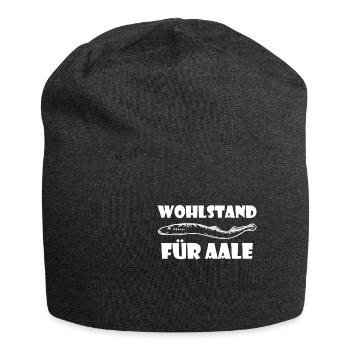 Aal Wortspiel Wohlstand Für Aale Aal Witz Angler - Jersey-Beanie - Anthrazit - Vorne